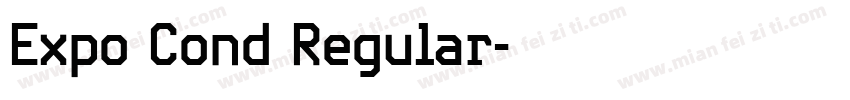 Expo Cond Regular字体转换